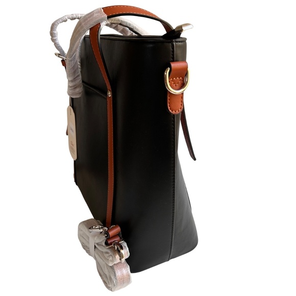 NWT CLUCI Vegan Leather Briefcase Bag - Picture 4 of 12